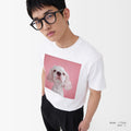 予約：urday【Animal／White Dog／P】フォトTシャツ（9407684）ホワイト/urday（マミアン）