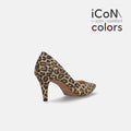 iCoN COLORS：ポインテッドトゥ スエード パンプス（C76532）レオパードS/mamian（マミアン）
