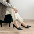 ラストワン30%OFF：サイドコンシャス デザイン パンプス（m45007）ブラック/mamian（マミアン）