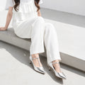 2026SS：Tストラップ パンプス 5cmヒール（m55201）シルバー/mamian（マミアン）