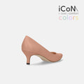 ラストワン30%OFF：iCoN COLORS：ポインテッドトゥ スムース パンプス（C57173）シェイドピンク/mamian（マミアン）