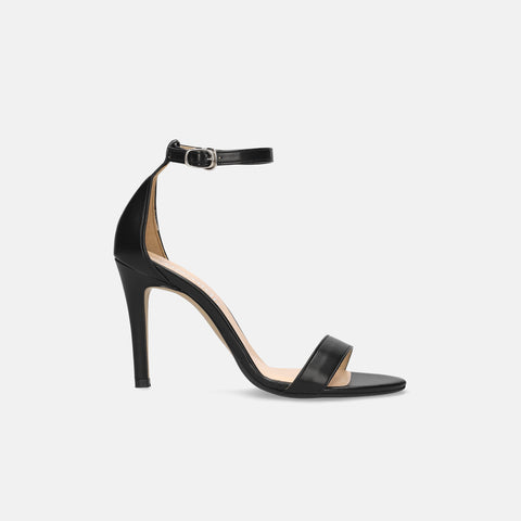 予約：2026SS：ハイヒール ライン サンダル（3570）ブラック/mamian（マミアン）