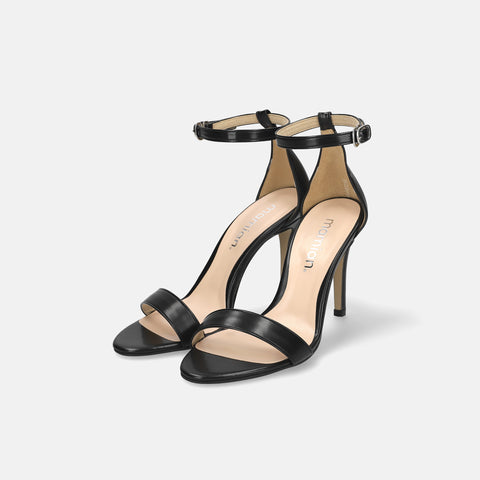 予約：2026SS：ハイヒール ライン サンダル（3570）ブラック/mamian（マミアン）