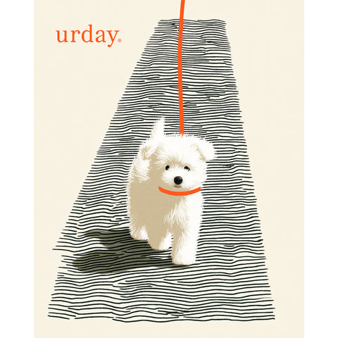 予約：urday【dog】アートワークスウェットプルパーカ（u-a-spk-0001-06）ホワイト